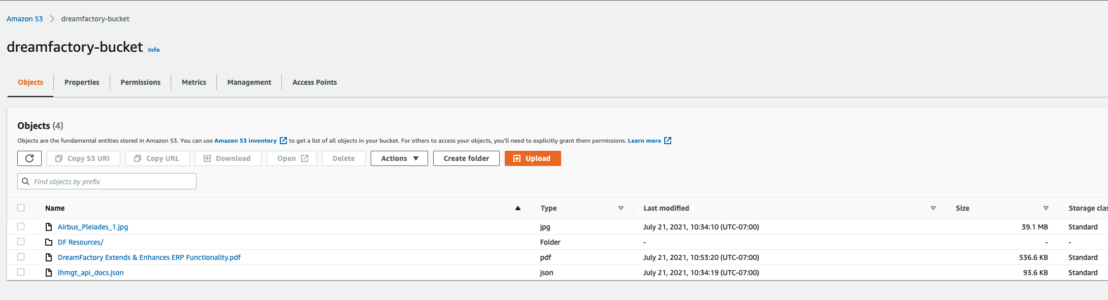 aws s3 dashboard